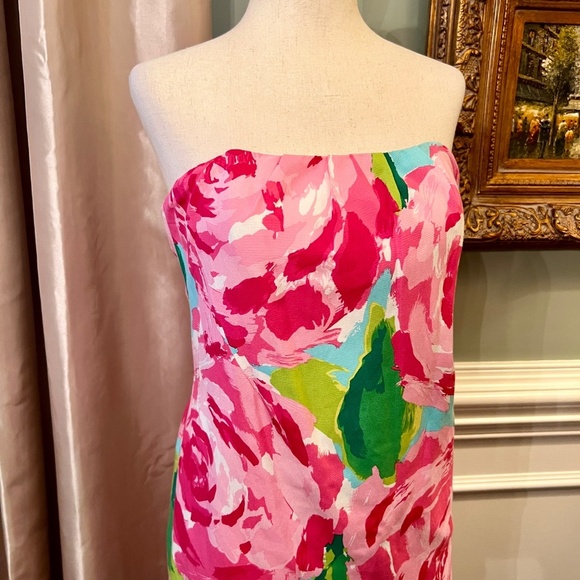 EUC Lilly Pulitzer Keetan‎ Dress in Hotty Pink First Impression HPFI Size 0 - Picture 4 of 4
